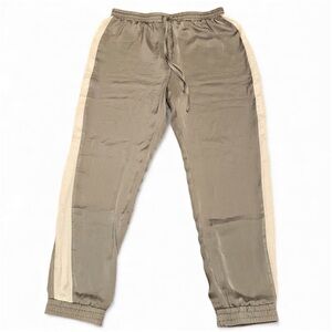 Forever 21 Green and White Striped Joggers